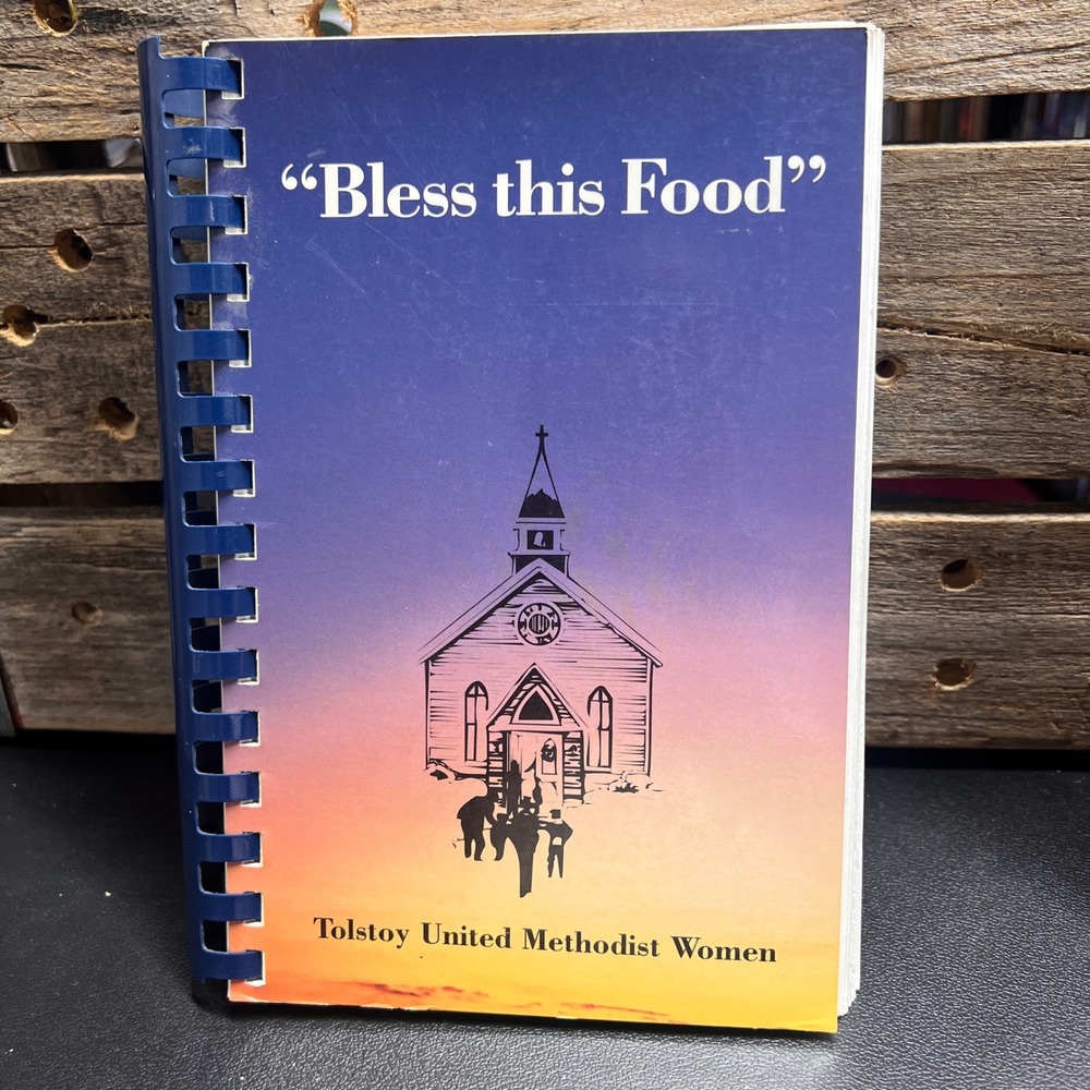 Bless this Food Tolstoy United Methodist Women Vintage Spiral Cookbook SD